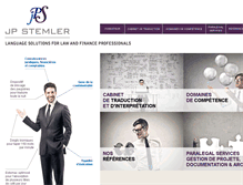 Tablet Screenshot of jpstemler.com